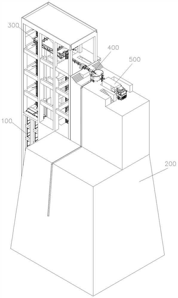 Transferring and classified temporary culturing system suitable for fish concentrated transportation in dam