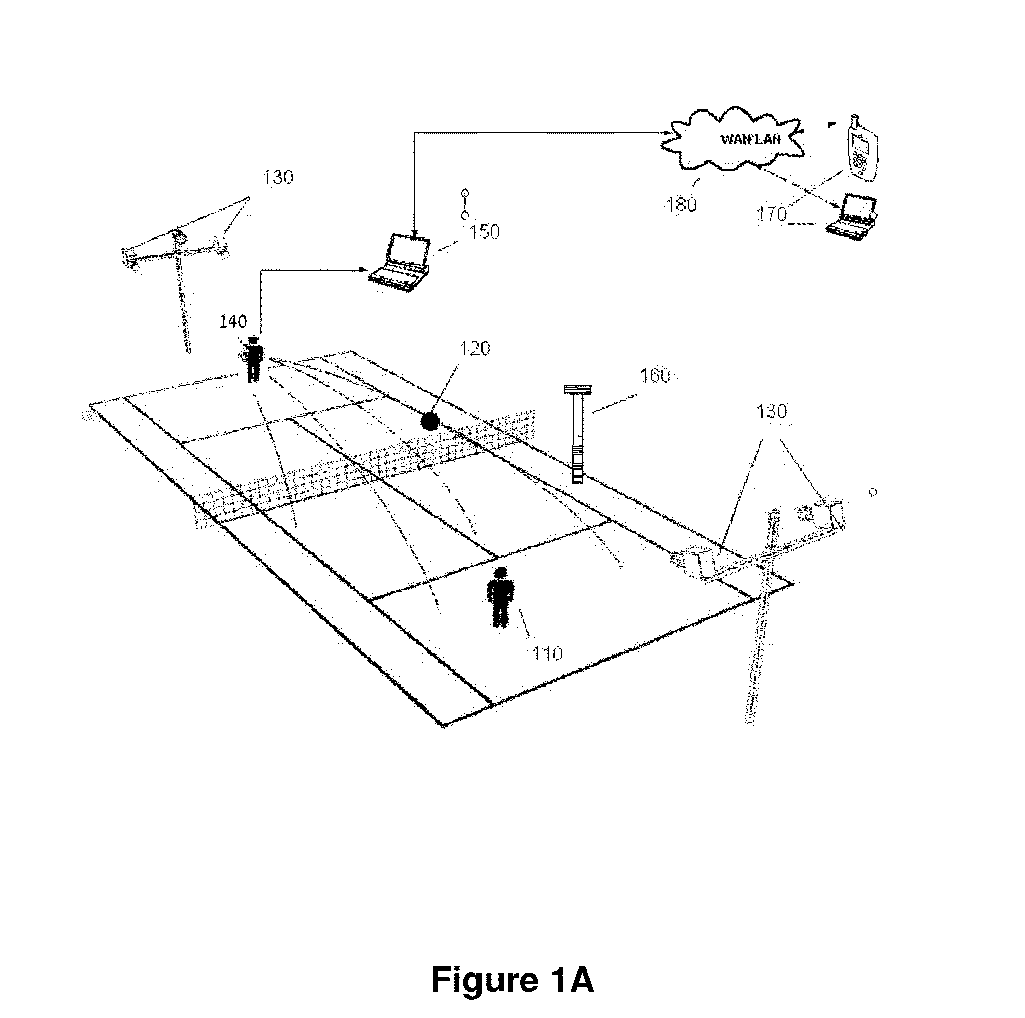 Smart-court system and method for providing real-time debriefing and training services of sport games