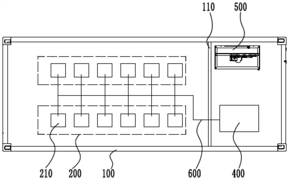 Box-type power supply non-contact liquid cooling system and control method
