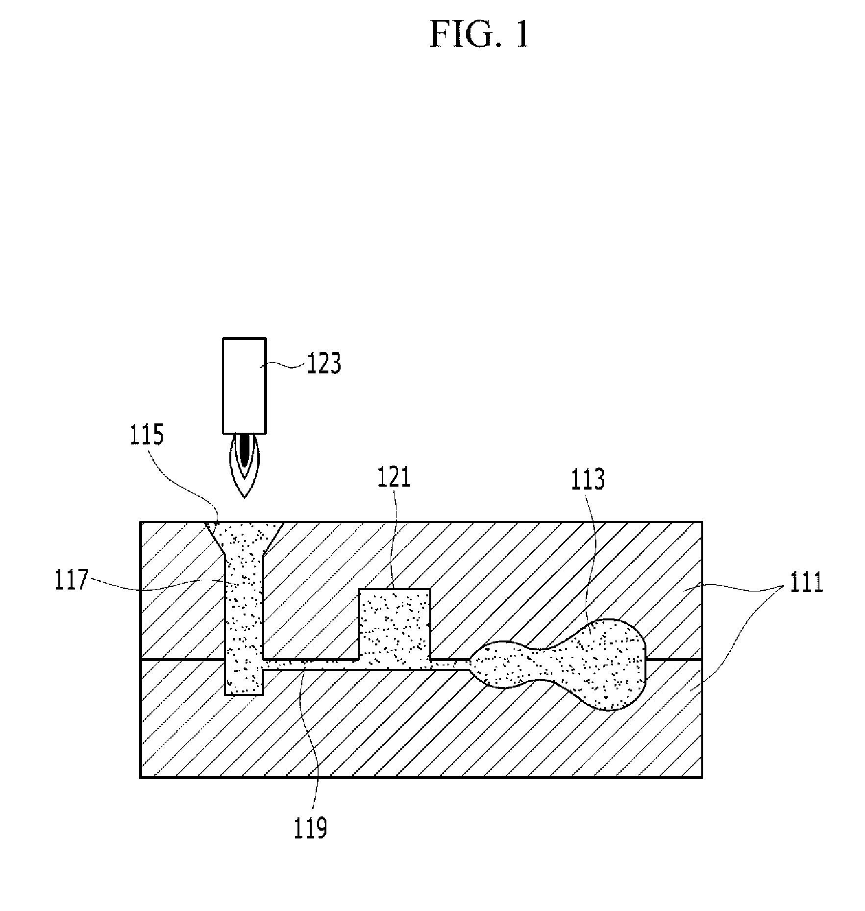 Mold for gravity casting and gravity casting method using the mold