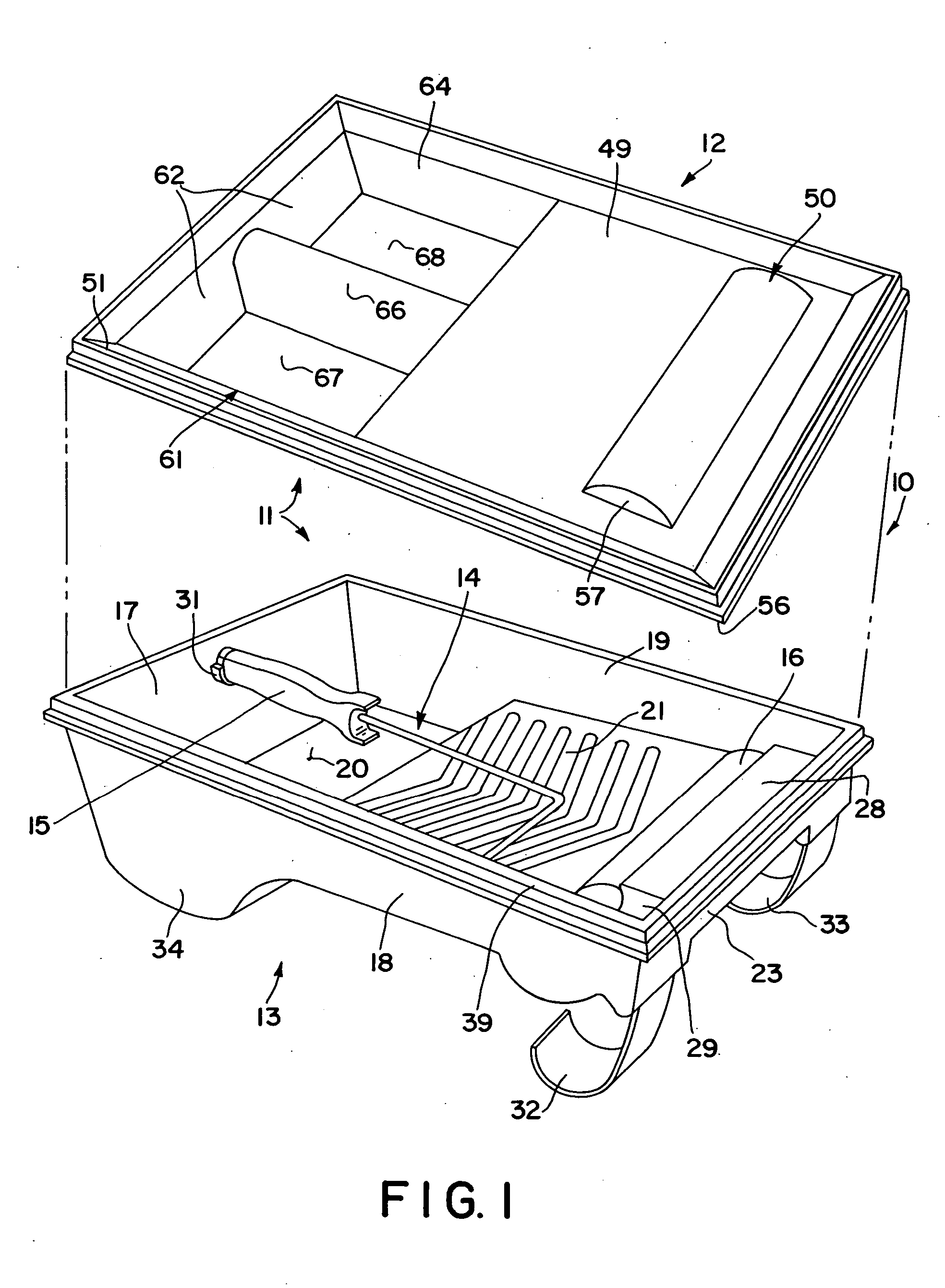 Sealable paint tray assembly