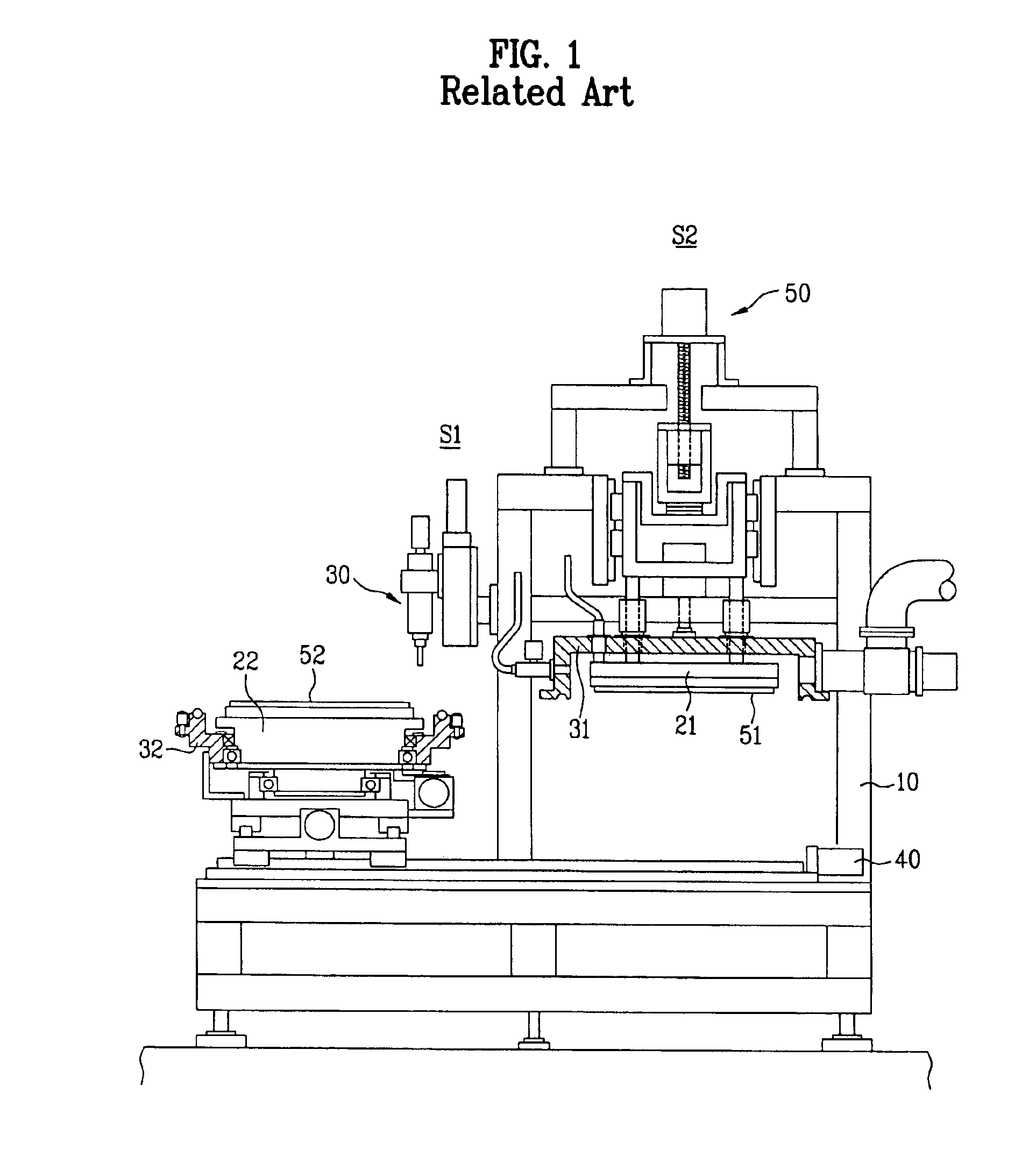 Substrate bonding apparatus for liquid crystal display device panel