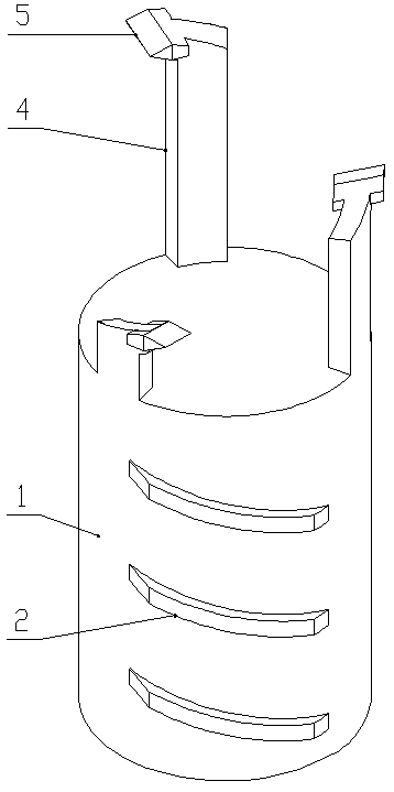 Resin anchoring agent bag breaking and stirring device and bag breaking and stirring method
