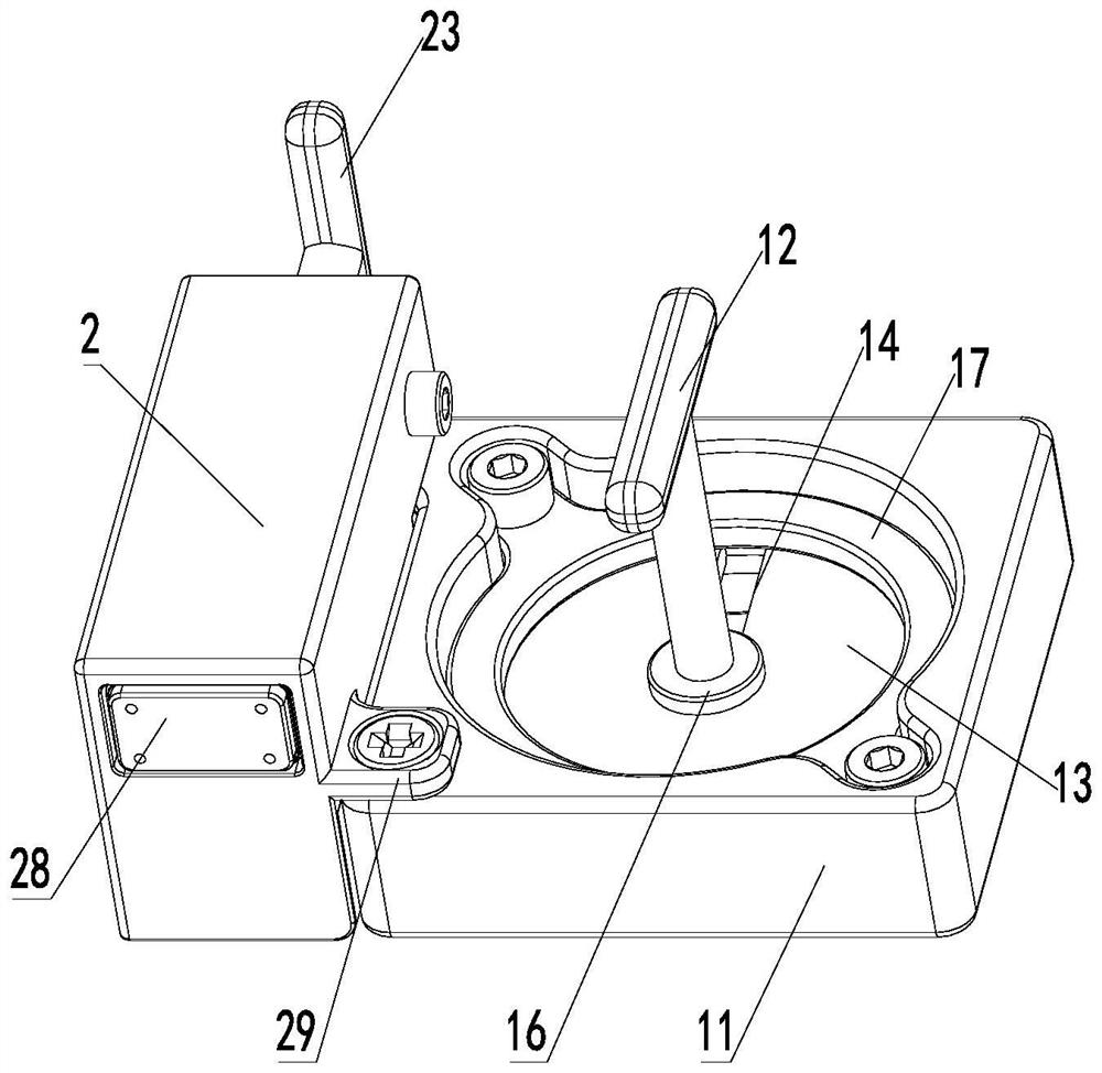 A push rod pressing device, positioning assembly and positioning device