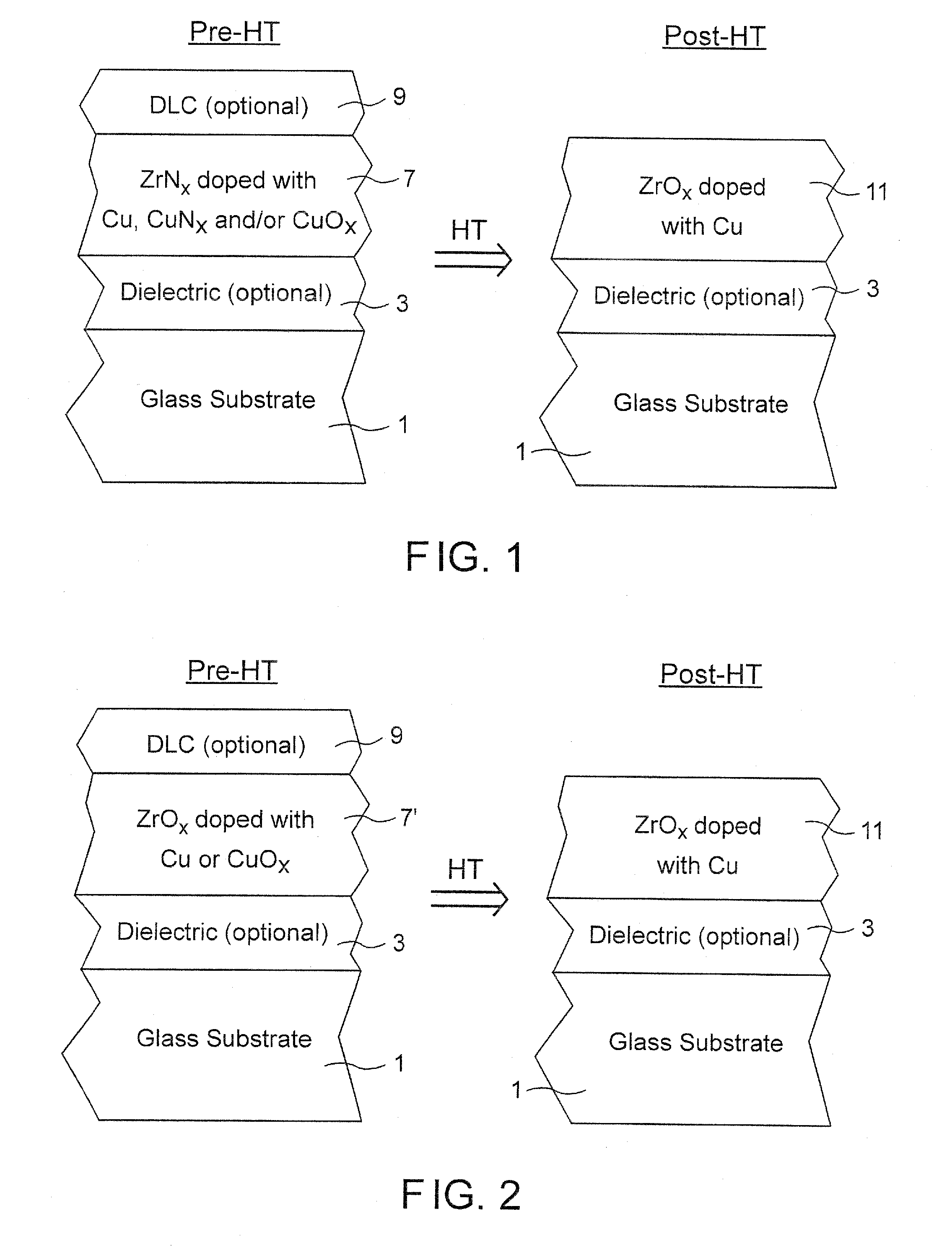 Heat treatable coated article with copper-doped zirconium based layer(s) in coating