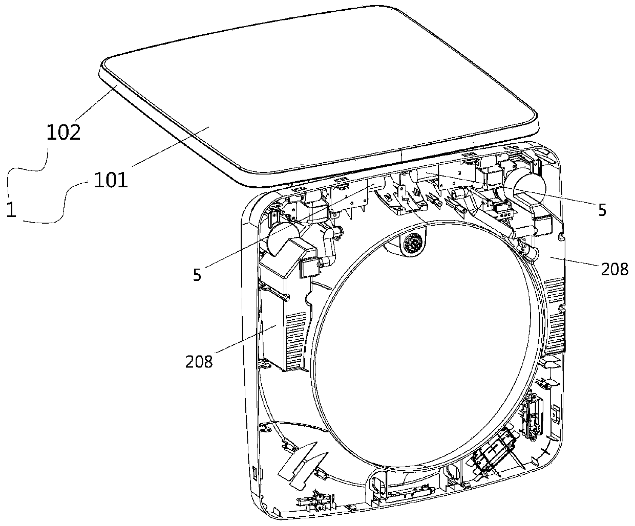 Disk seat structure of washing machine