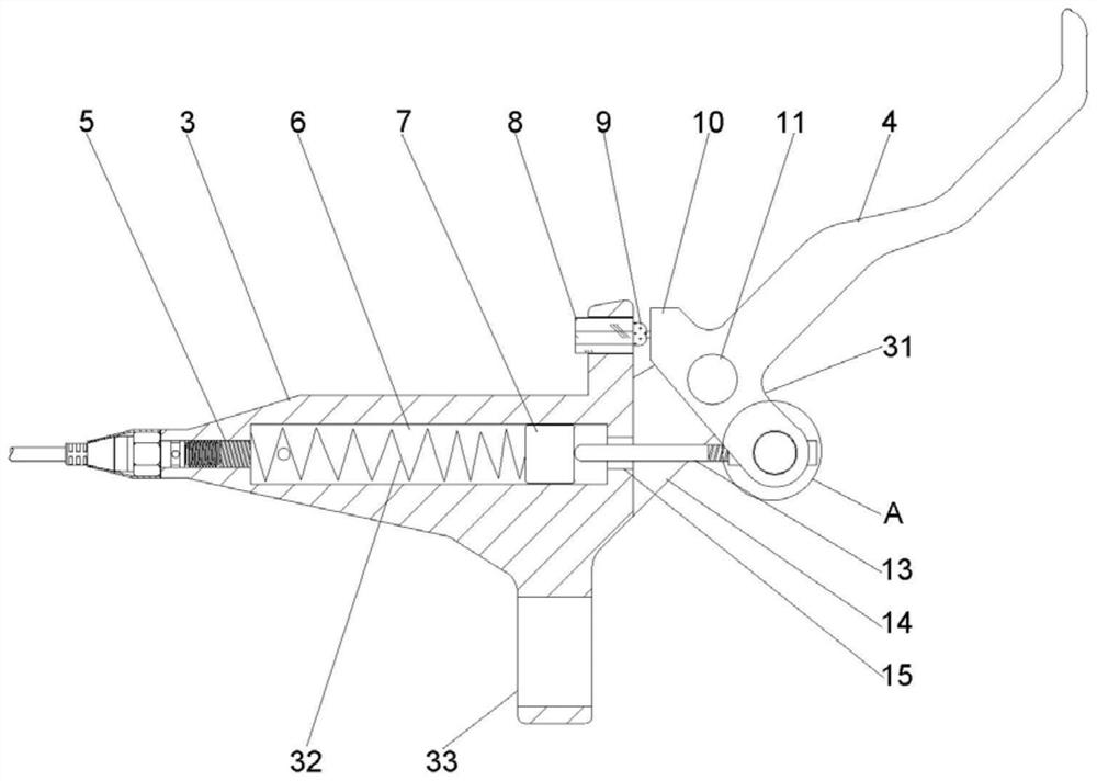 Brake structure of electric bicycle