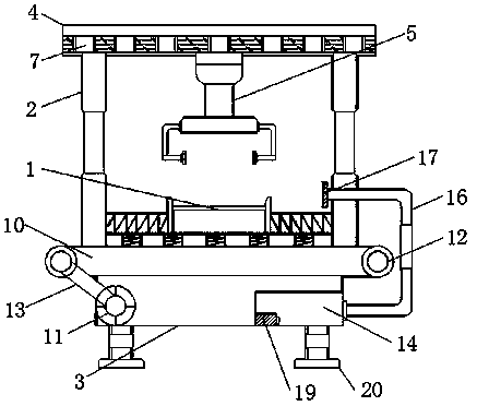 Stainless steel jacket continuous stamping device