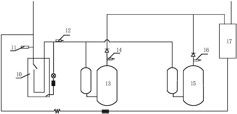 Gas-liquid separator, air conditioner system and control method of air conditioner system