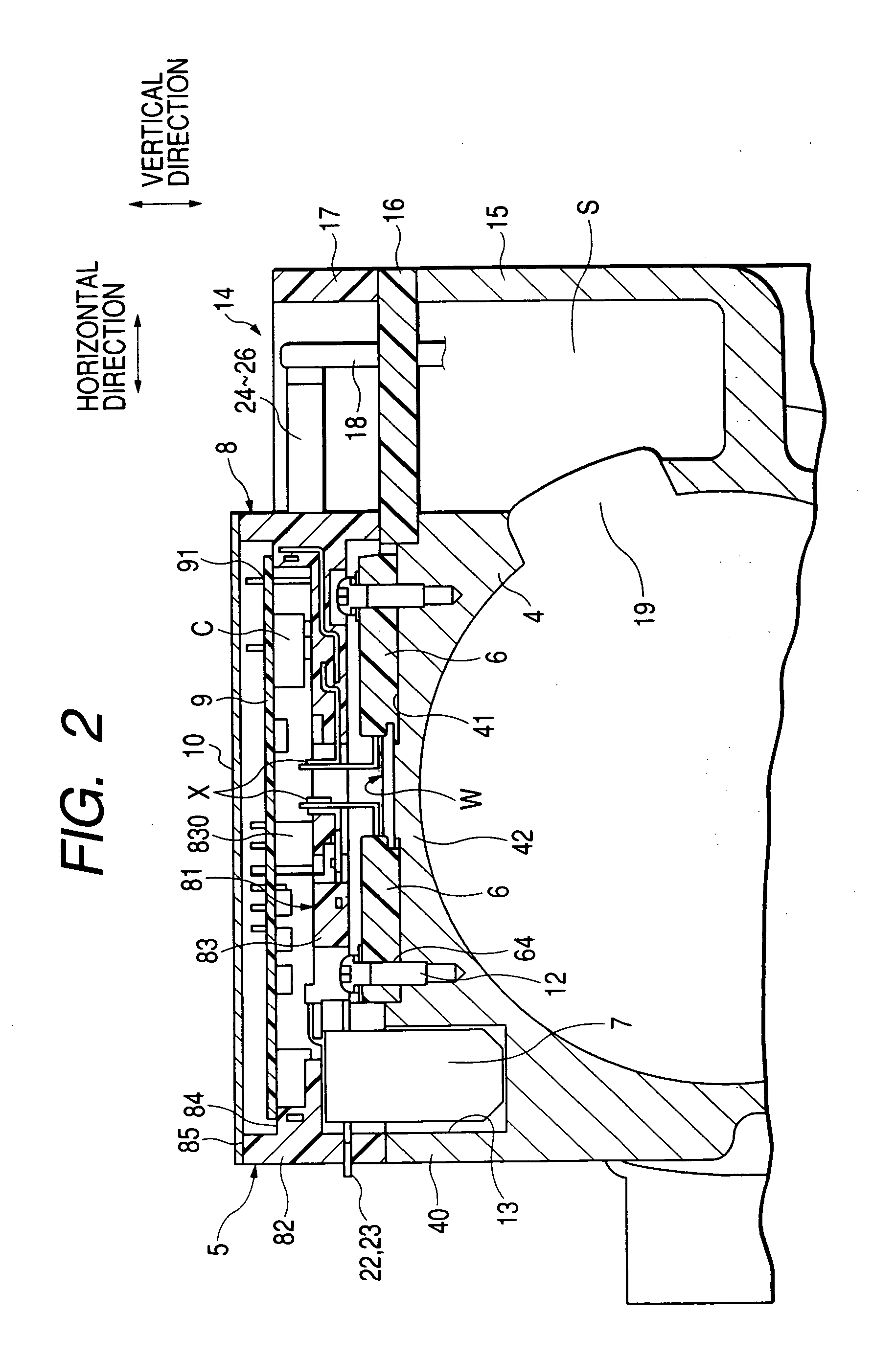 Inverter-integrated motor for an automotive vehicle