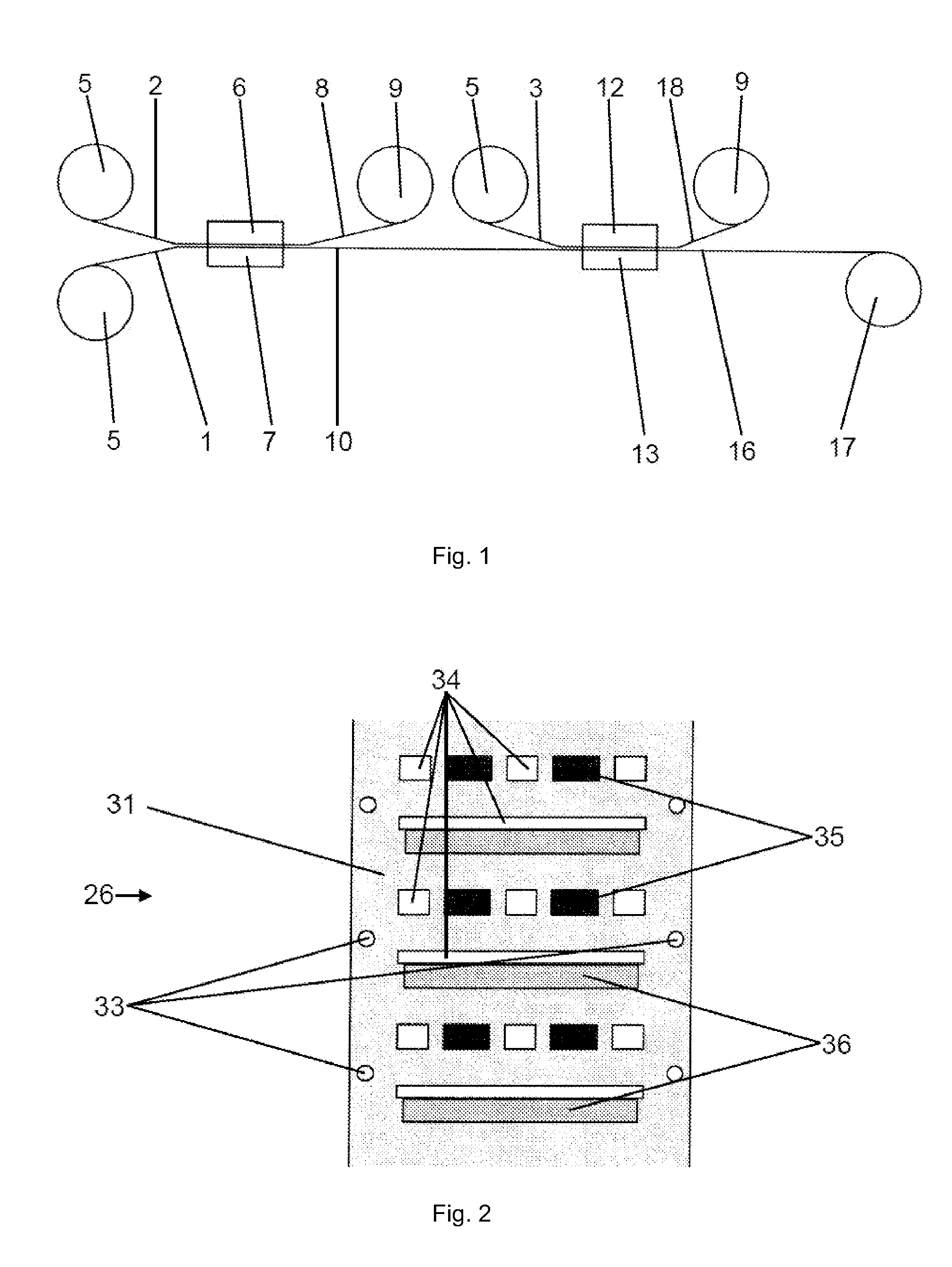 Method for partial lamination of flexible substrates