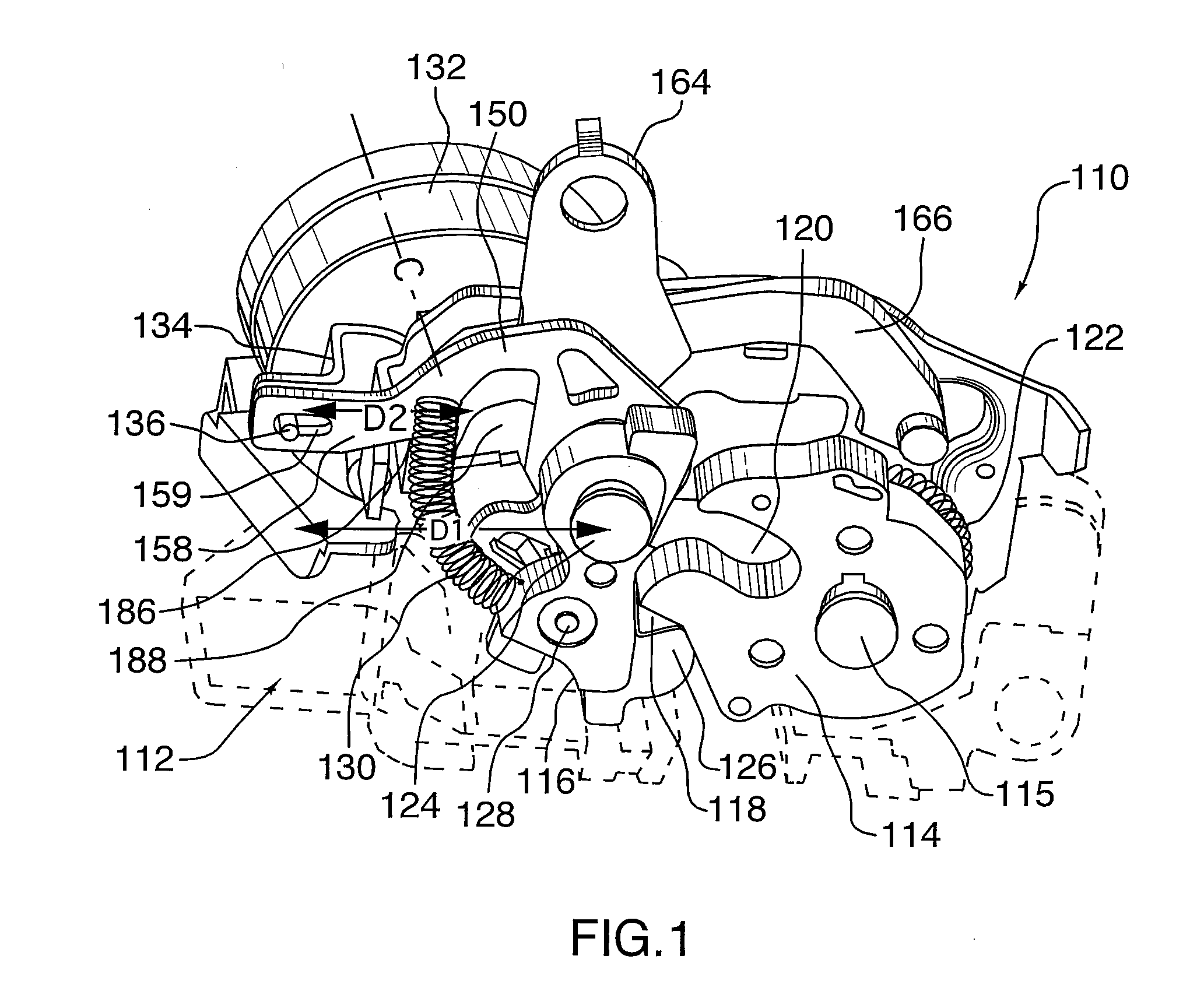 Vehicle door latch with motion restriction device prohibiting rapid movement of opening lever