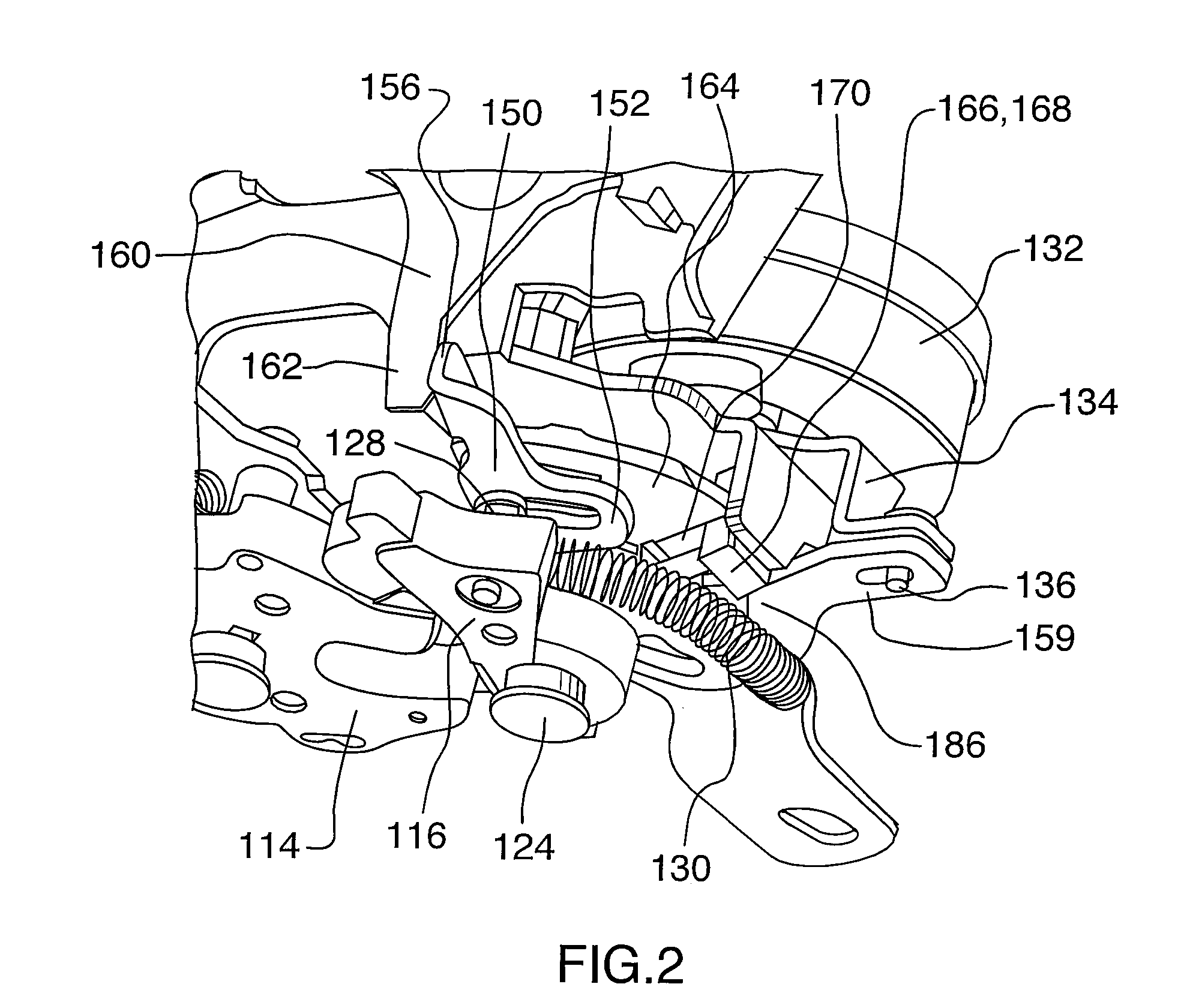 Vehicle door latch with motion restriction device prohibiting rapid movement of opening lever