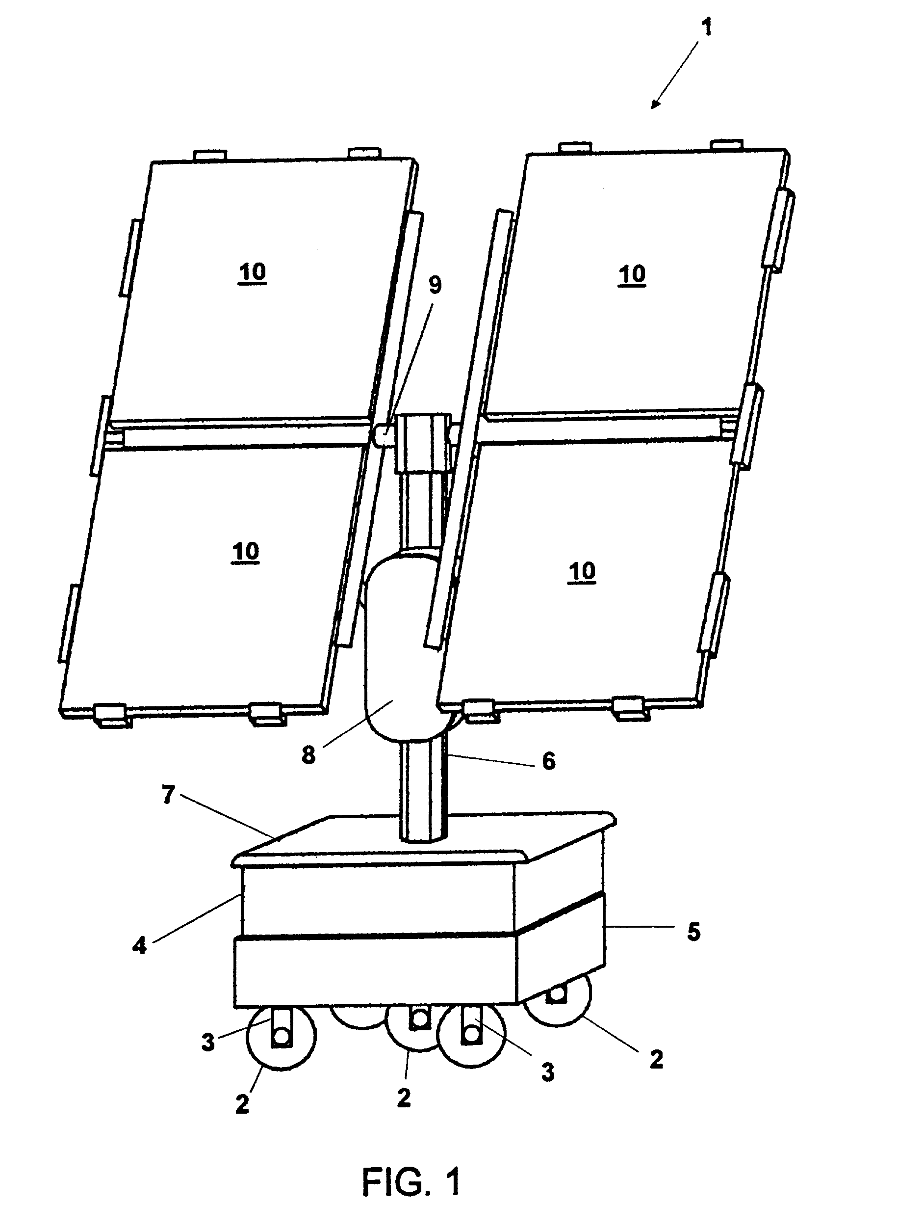 Mobile solar generator