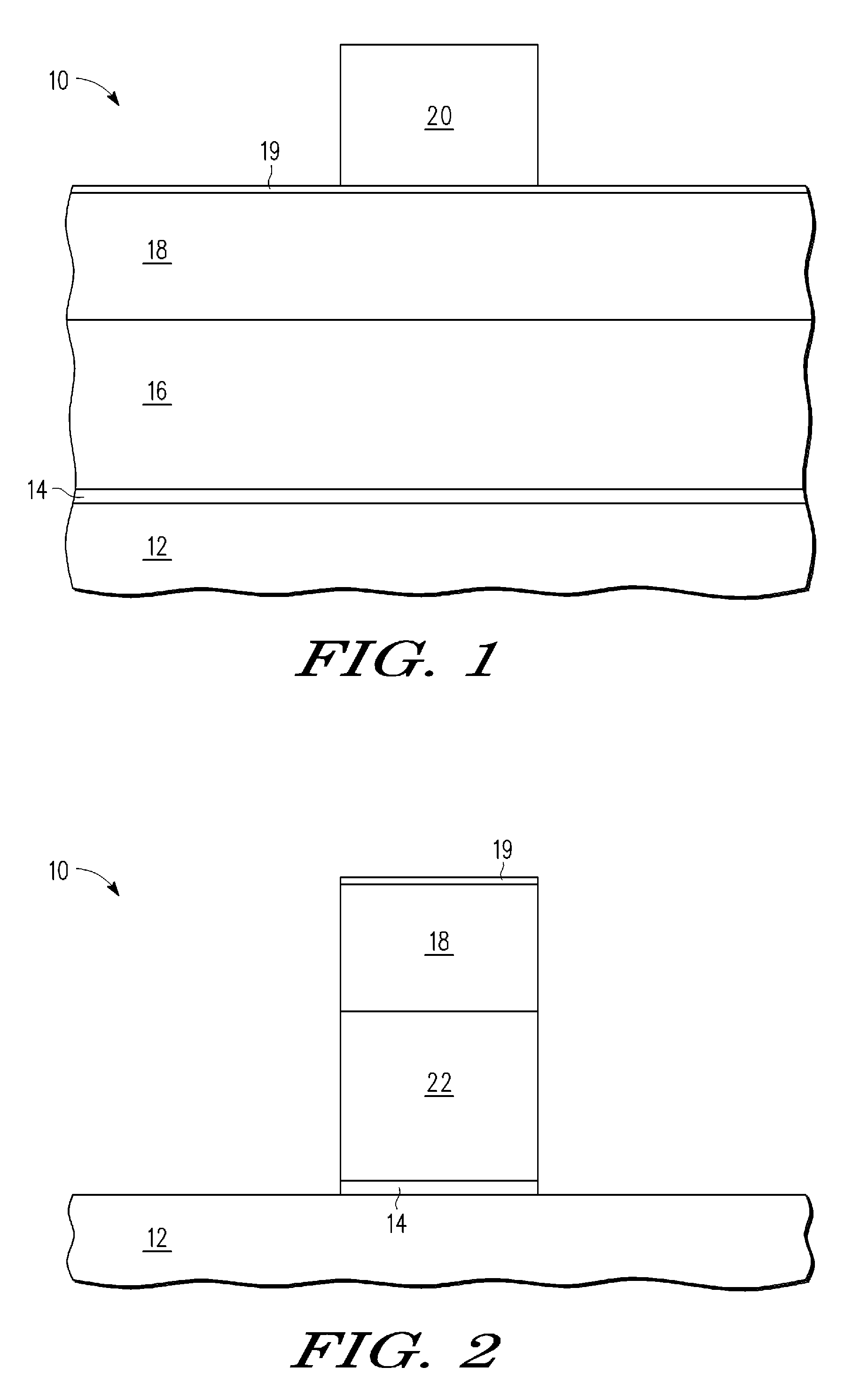 Method for forming a split gate memory device