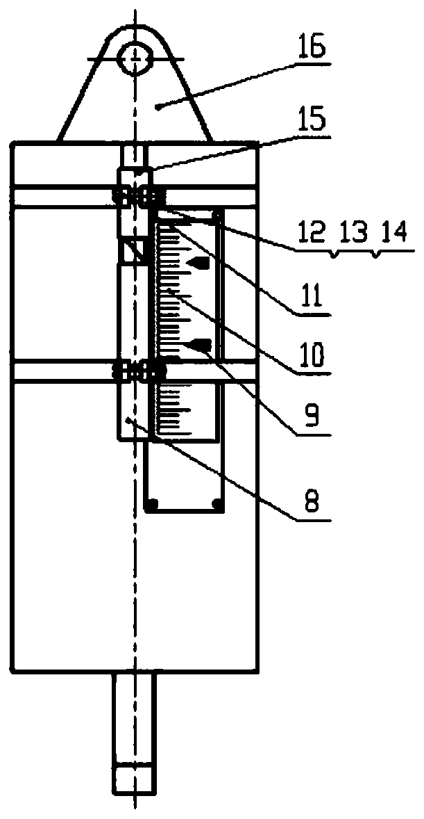 Variable force spring device for sodium pipe system of fast reactor