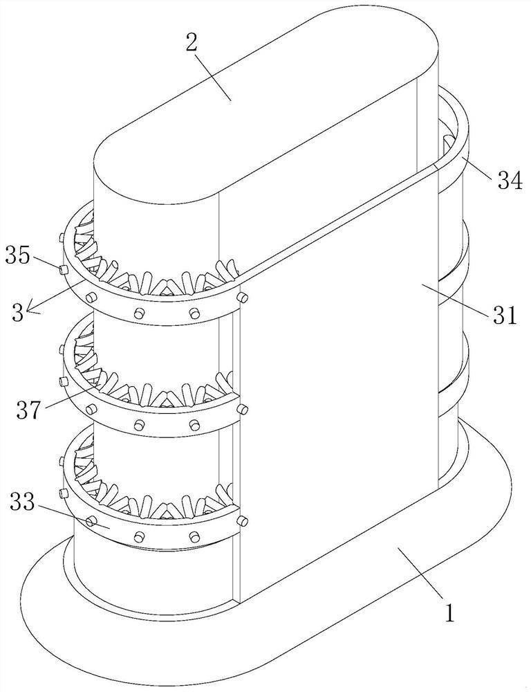 A bridge pier protection device based on bridge pier maintenance