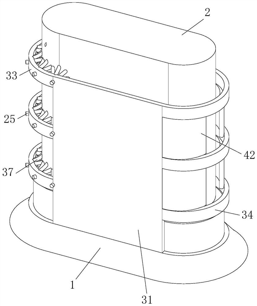 A bridge pier protection device based on bridge pier maintenance