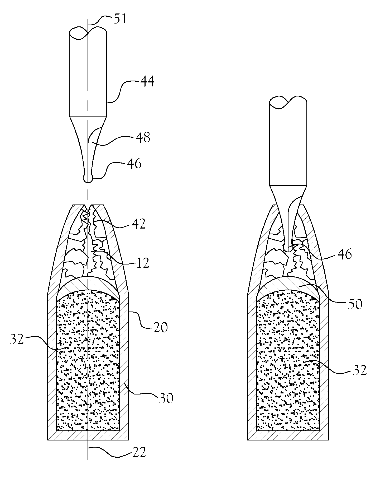 Method of enhancing the external ballistics and ensuring consistent terminal ballistics of an ammunition projectile and product obtained