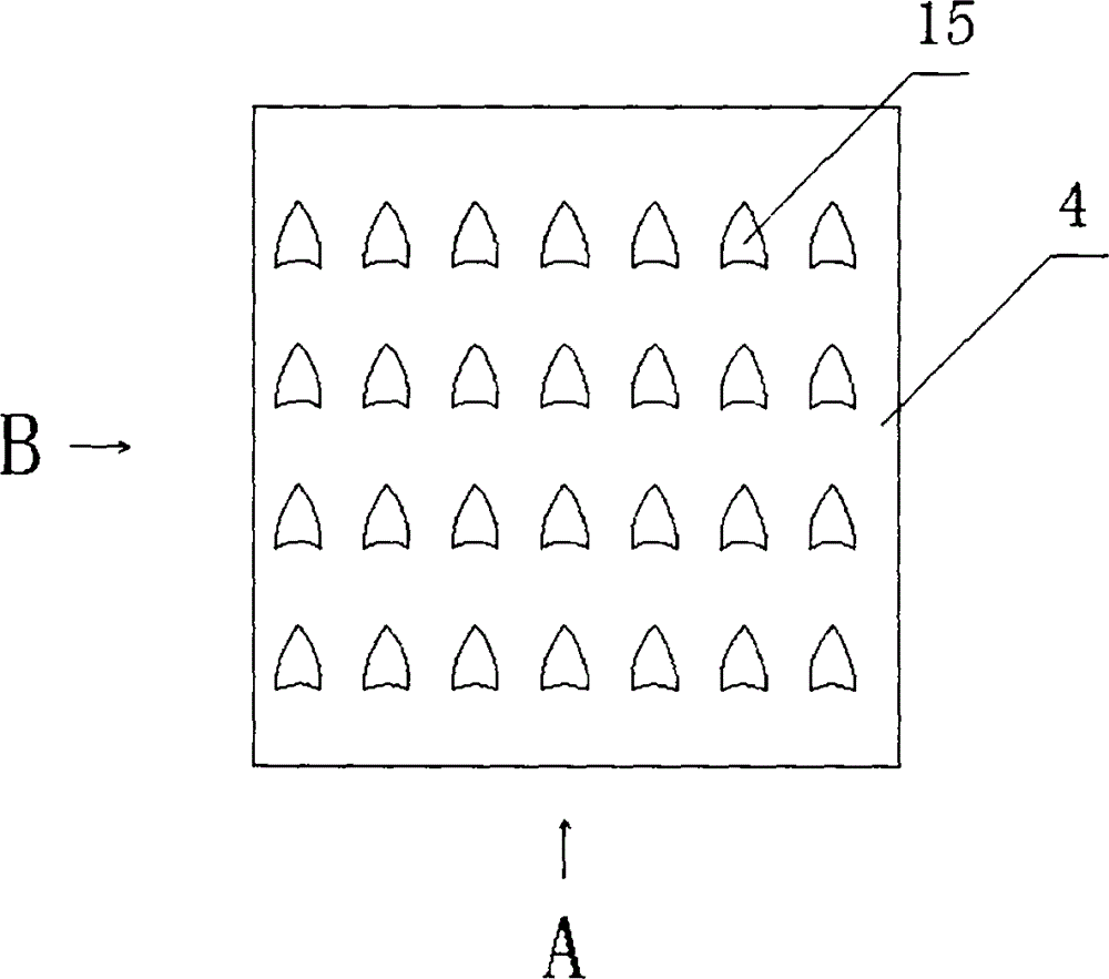 Back flushing filter device