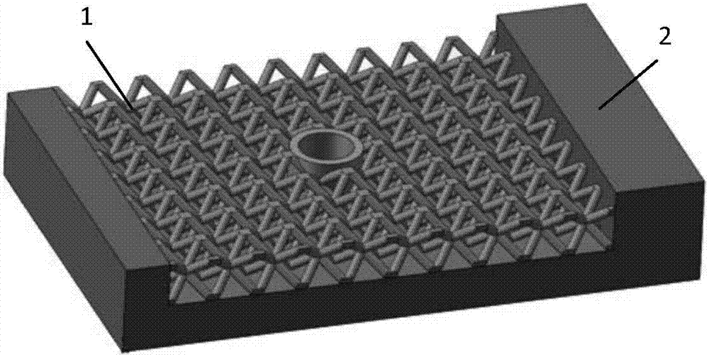Preparation method of fan-shaped sealing block of dot matrix cooling structure