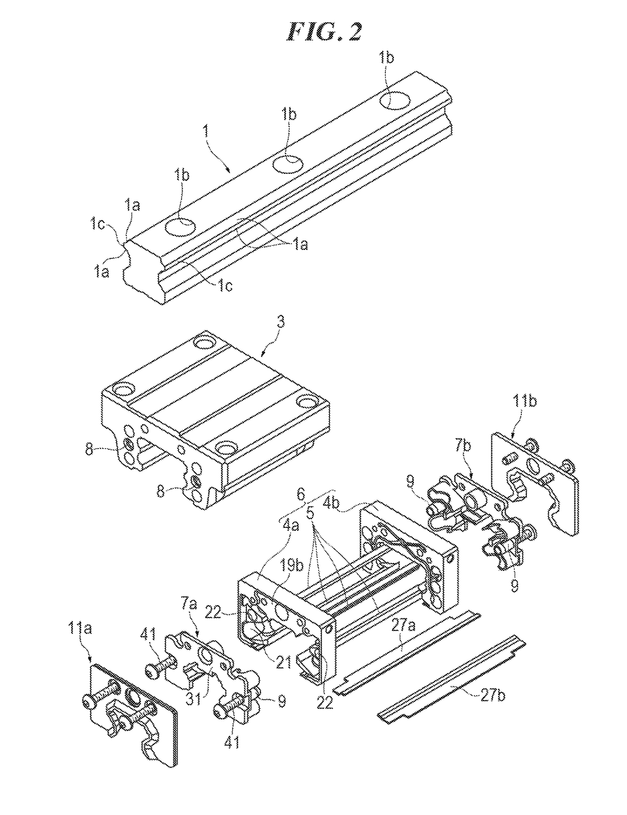 Motion guide apparatus and method for manufacturing the same