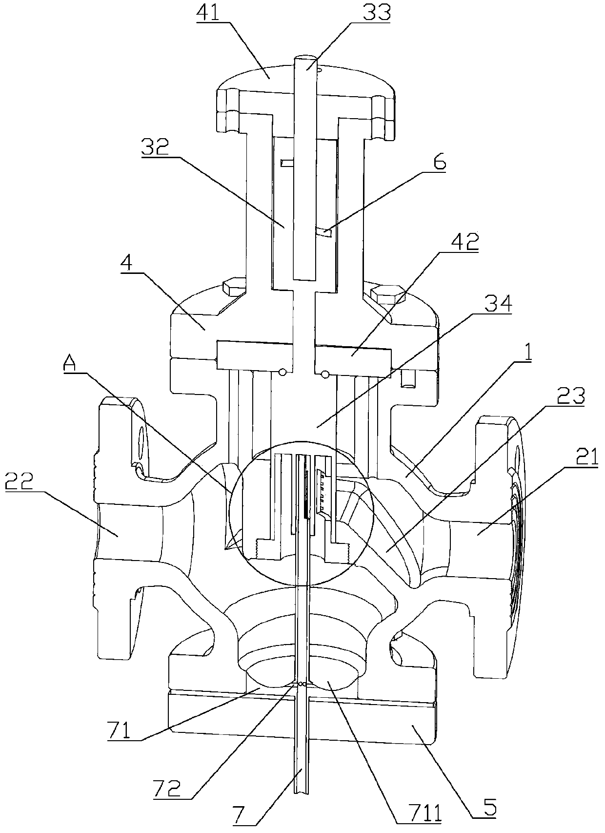 Impact atomization type temperature and pressure reducing valve