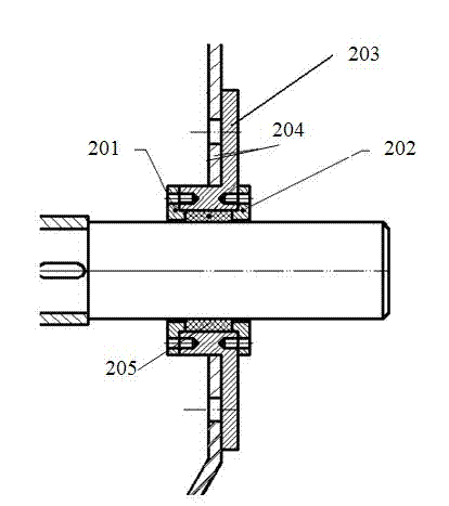 Material stirring device of unloading trough