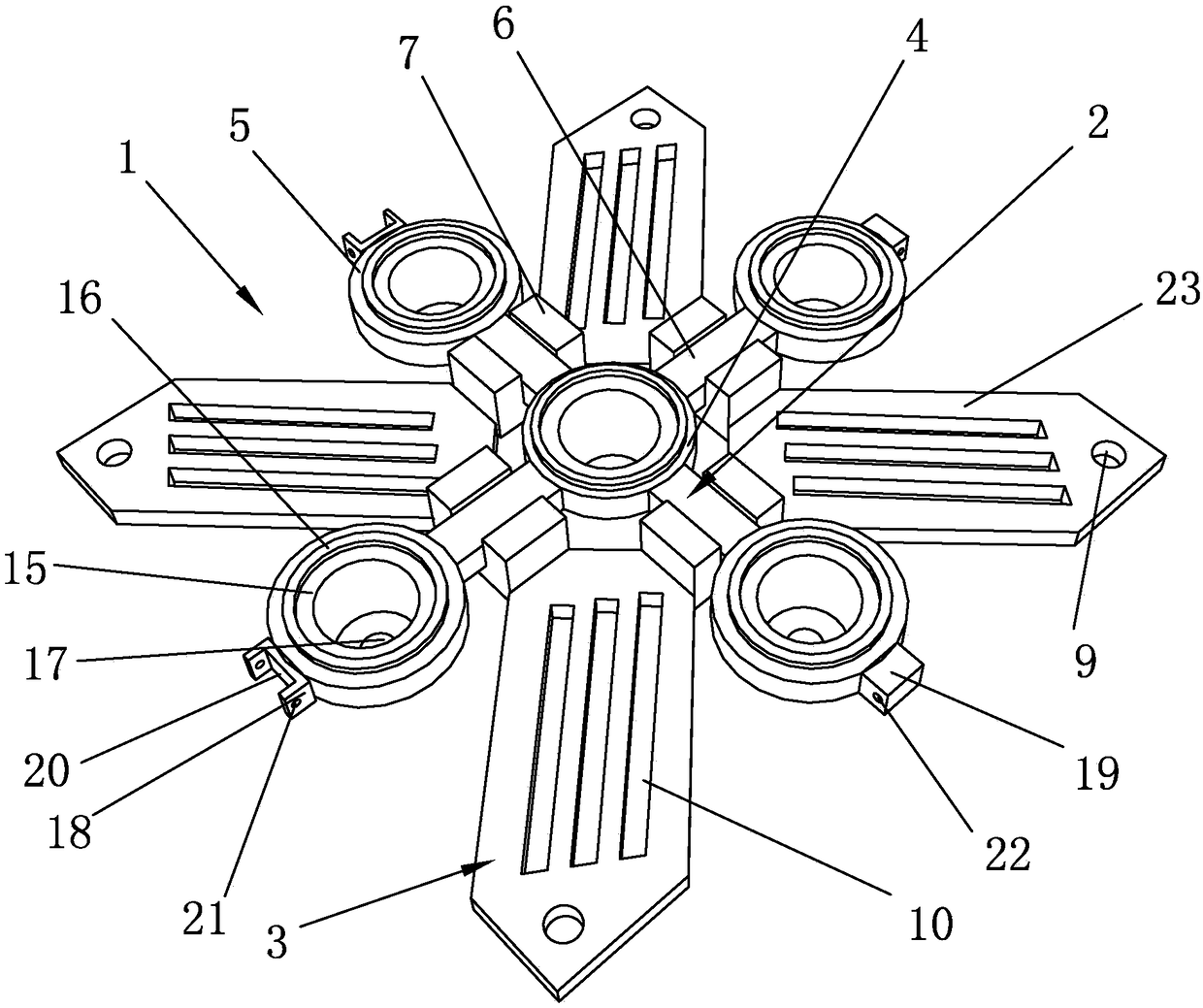 Ecological floating plate for city river wastewater treatment and construction method thereof