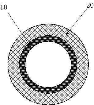 Thermal setted coextruded heat shrinkable sleeving and method for producing same