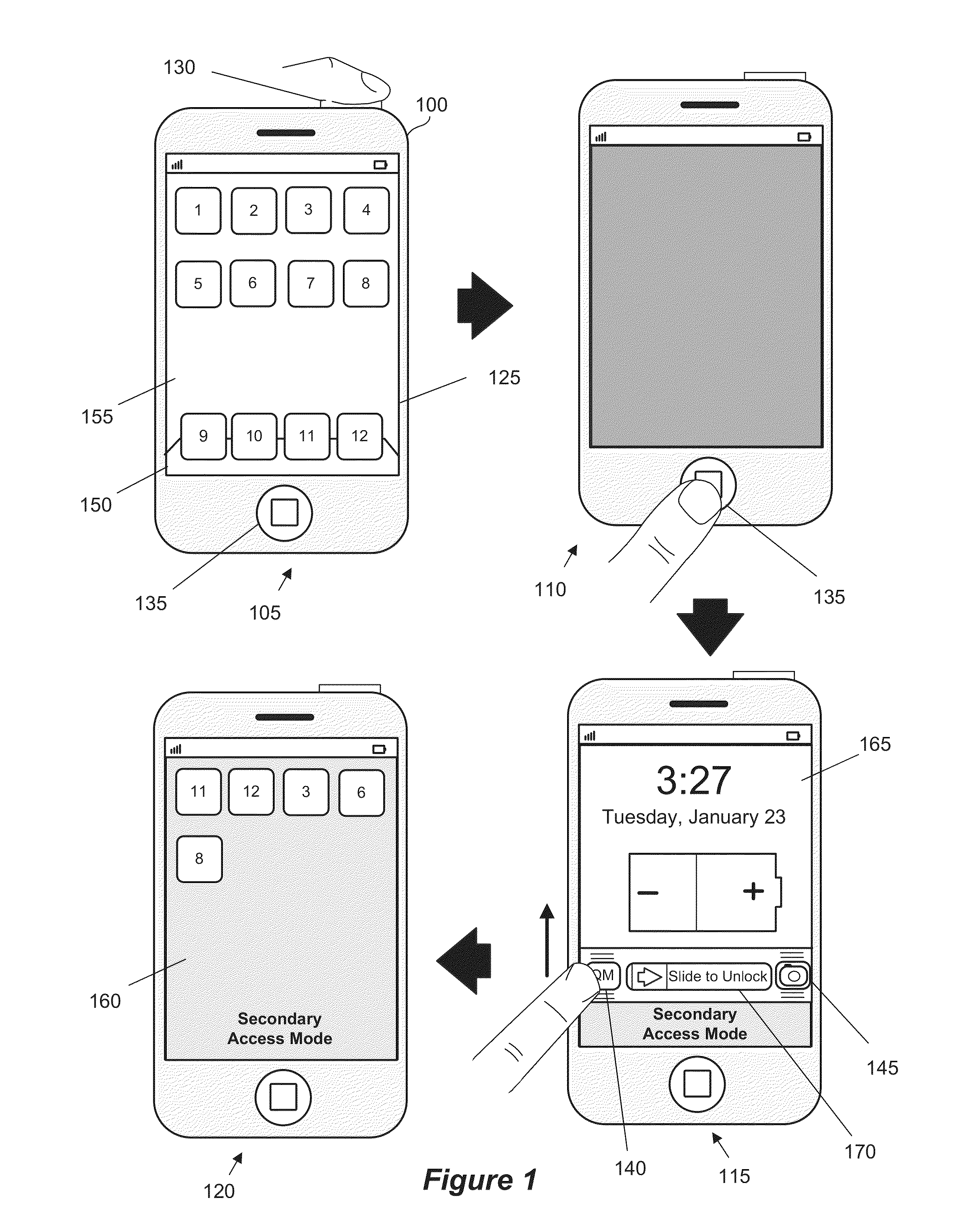 Mobile Computing Device with Multiple Access Modes