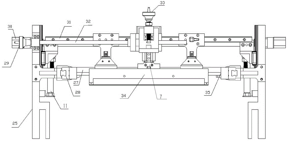 Intermittent coating pole lug gumming device and gumming machine frame thereof