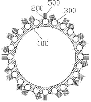 Singeing cleaning roller