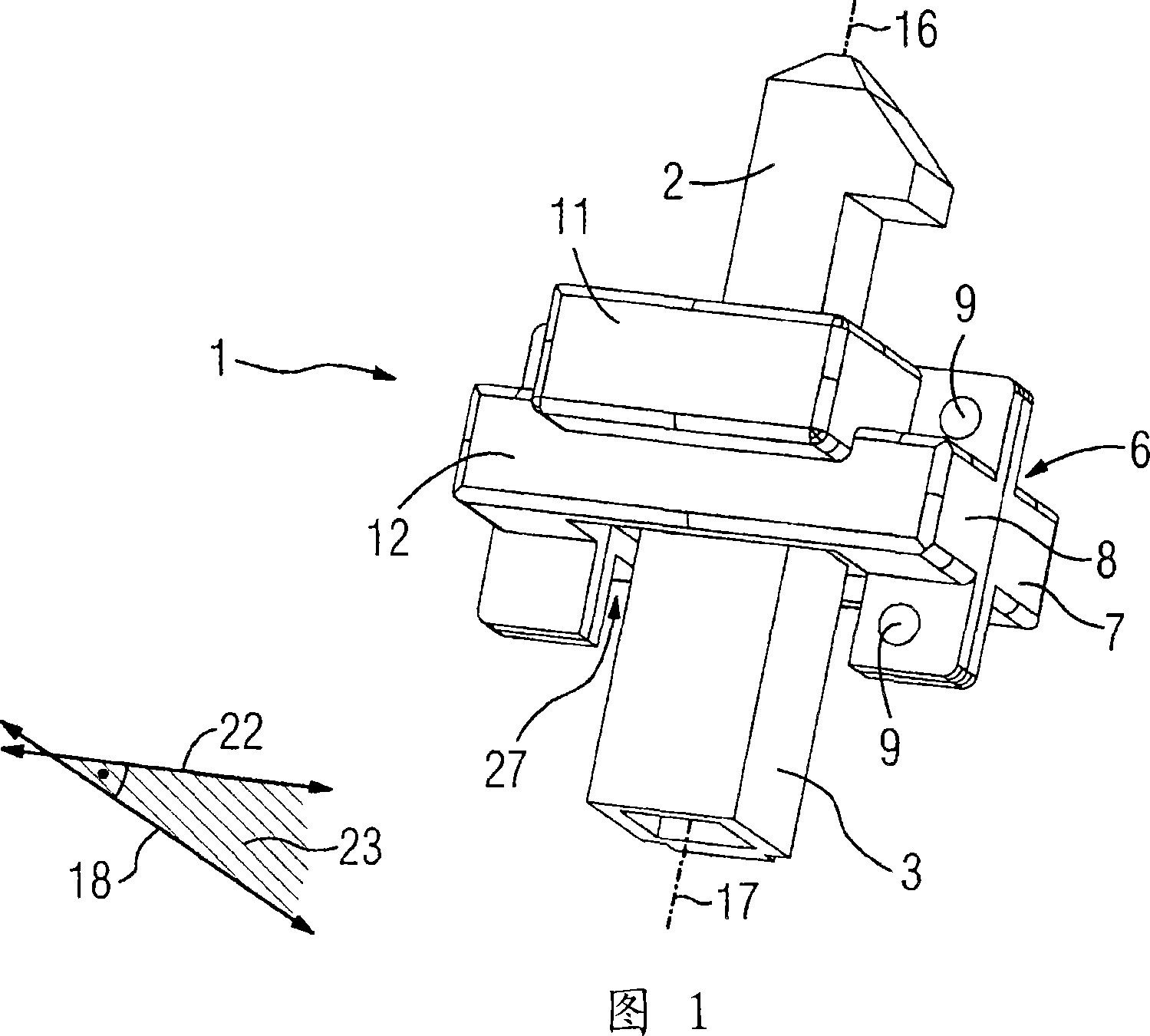 Shaft coupling in particular for use in an electrical switch