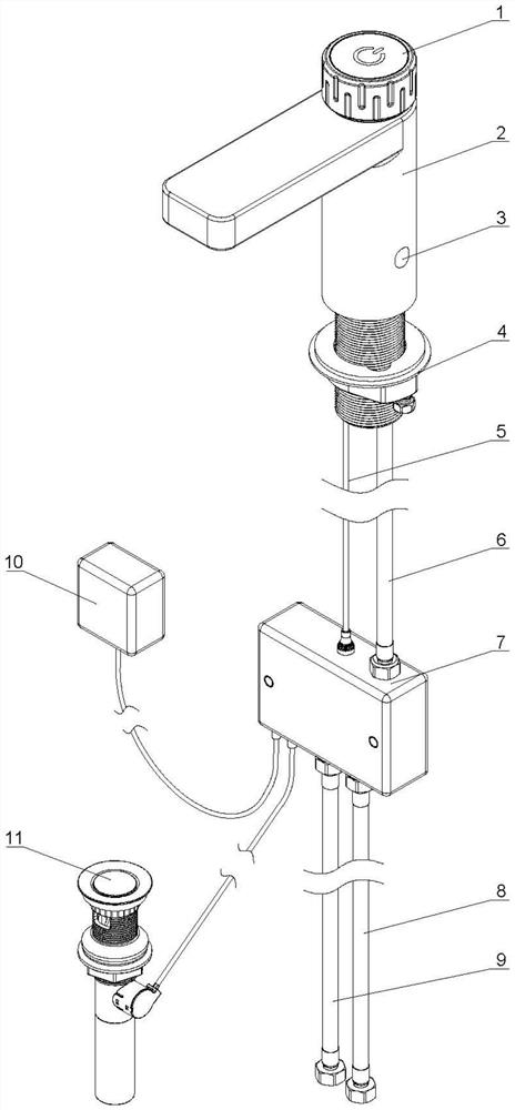 Intelligent faucet and control system thereof