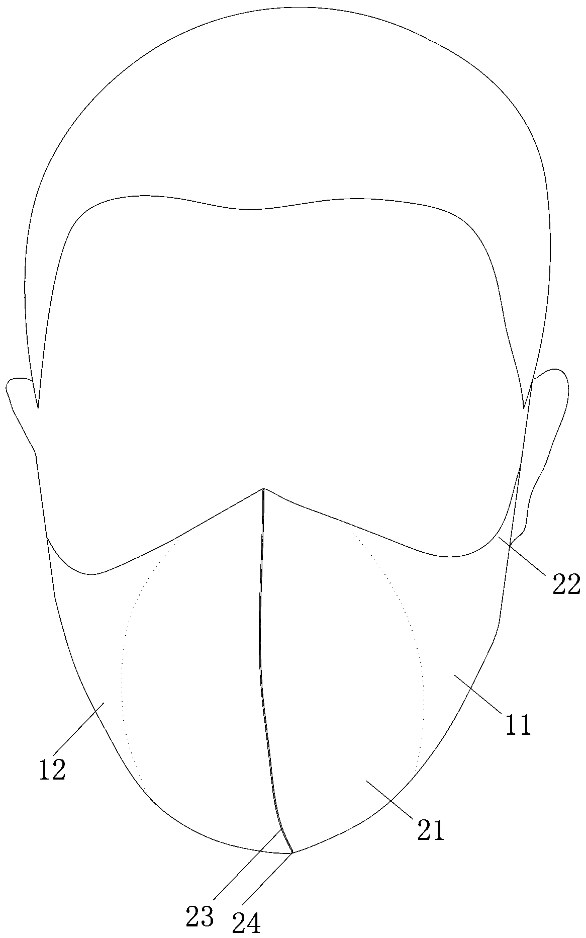 Ear belt type multi-layer composite mask and production method thereof