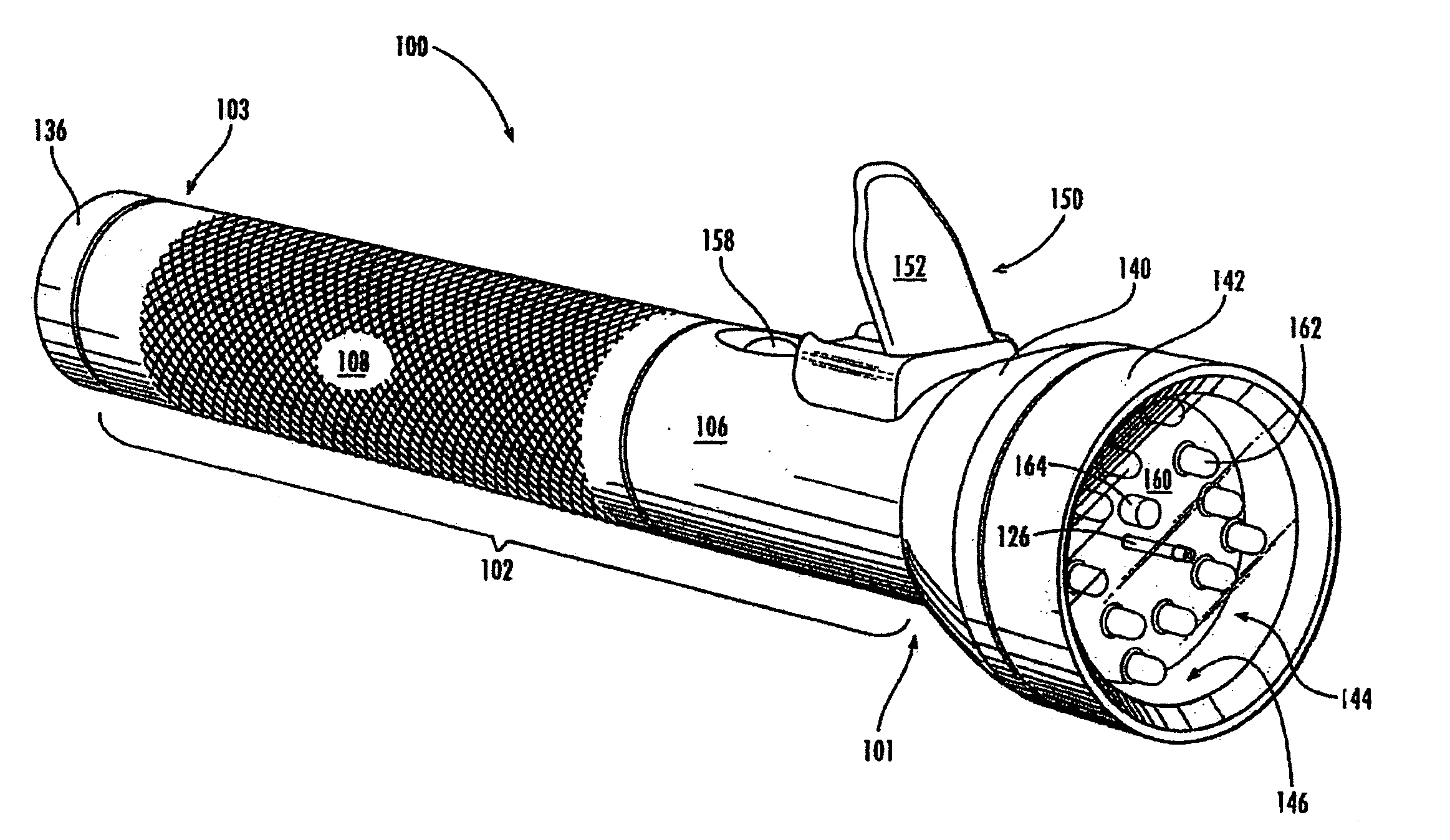 Flashlight and canister interconnection system and method
