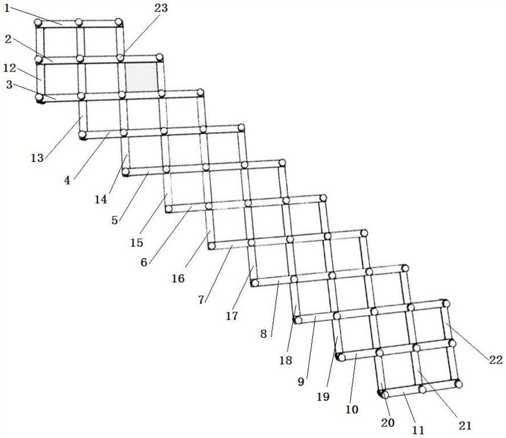 Four-bar mechanism-based acupoint-located scale by bone proportional Cun, and use method thereof