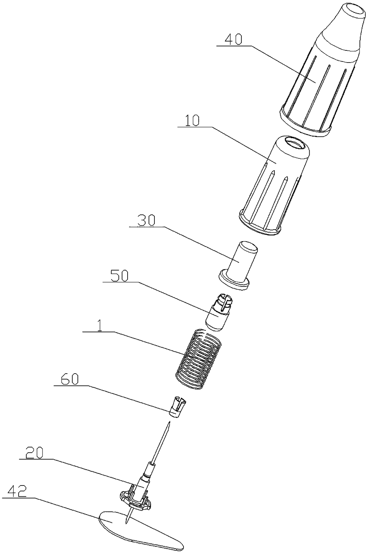 Single-use anti-acupuncture insulin injection pen and anti-acupuncture method