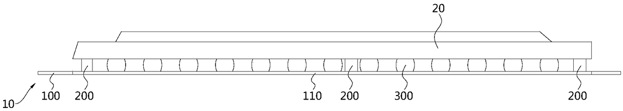 Printed circuit board, electronic device and production process thereof