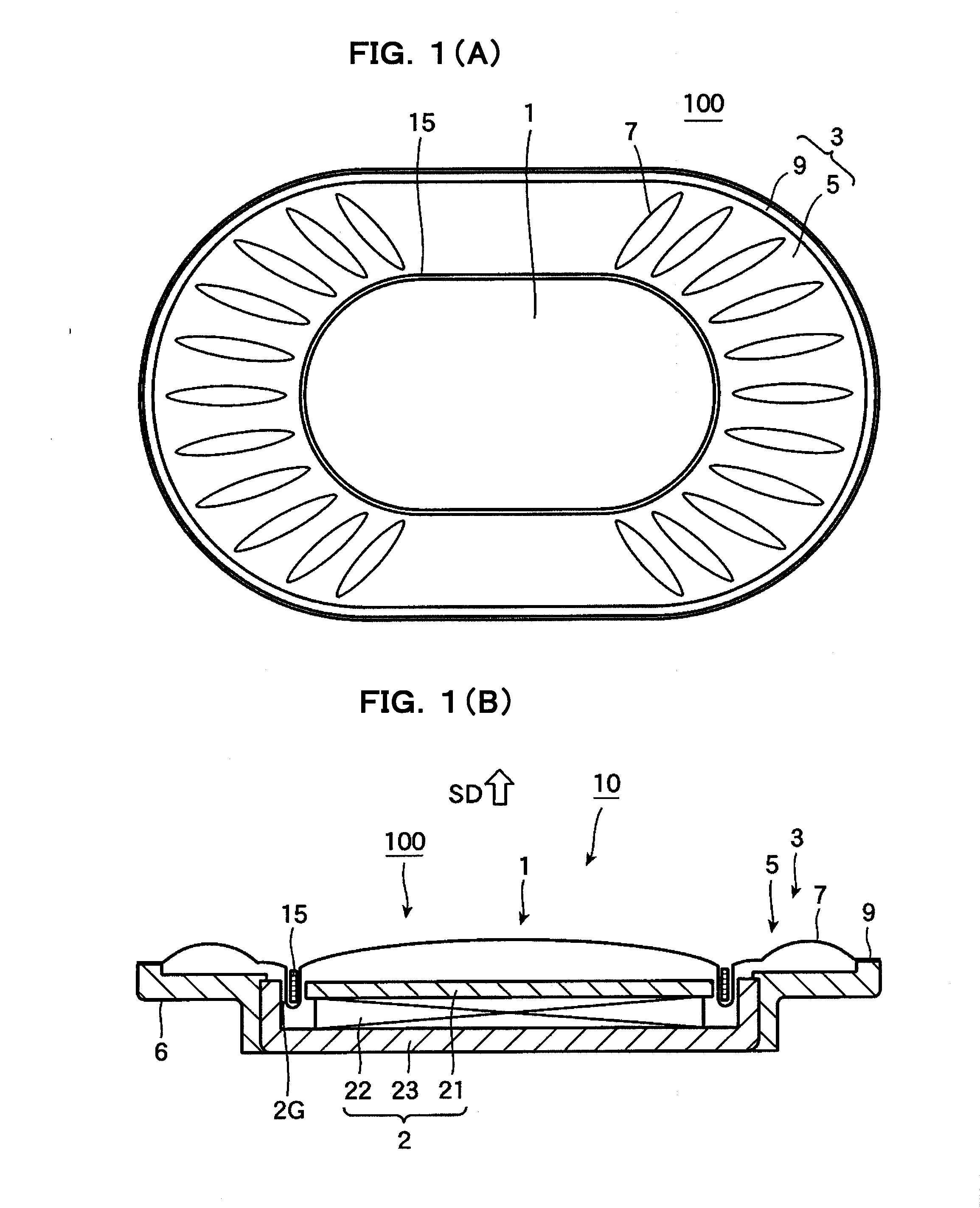 Acoustic converter diaphragm, and acoustic converter