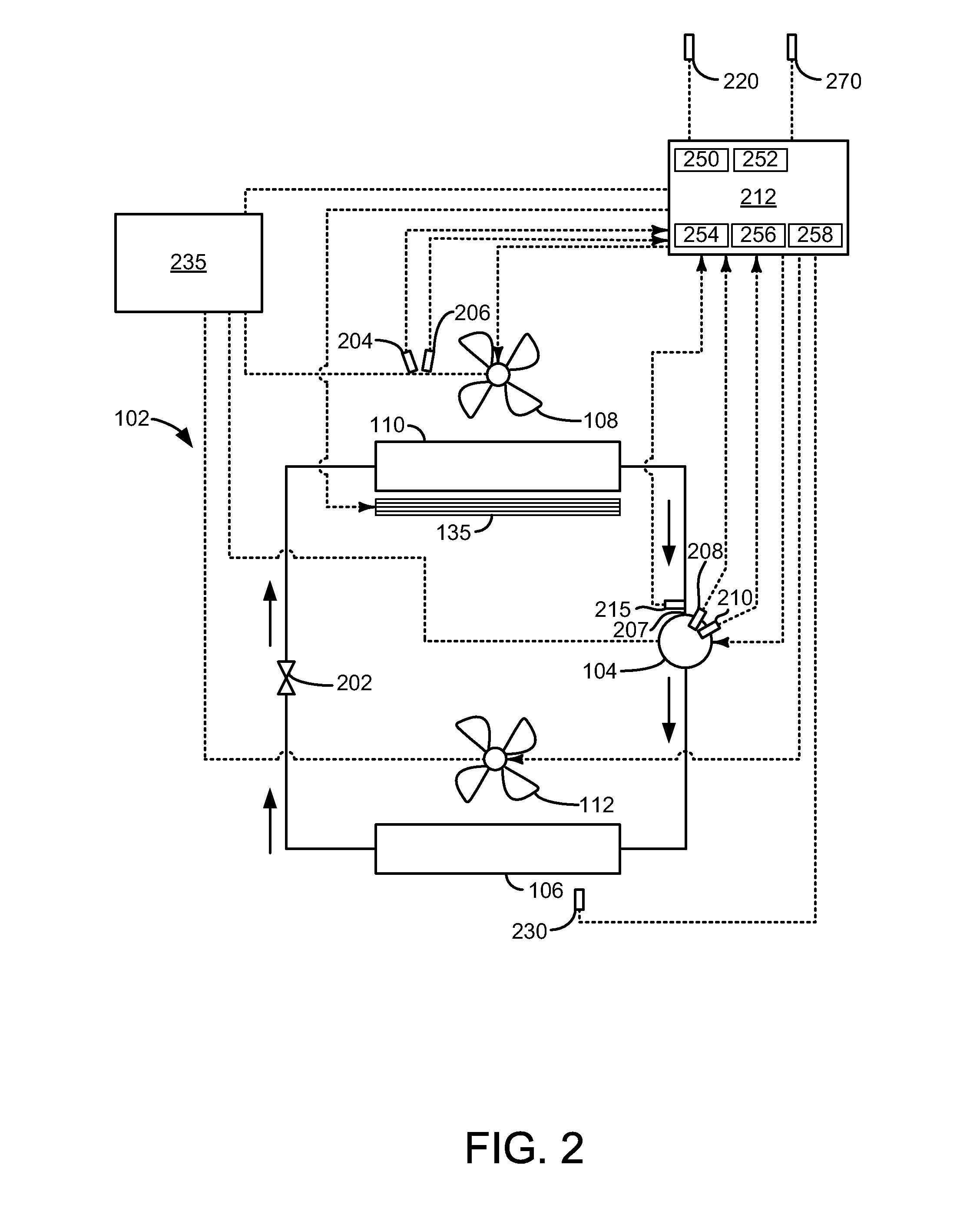 Method for adjusting fan and compressor power for a vehicle cabin heating system