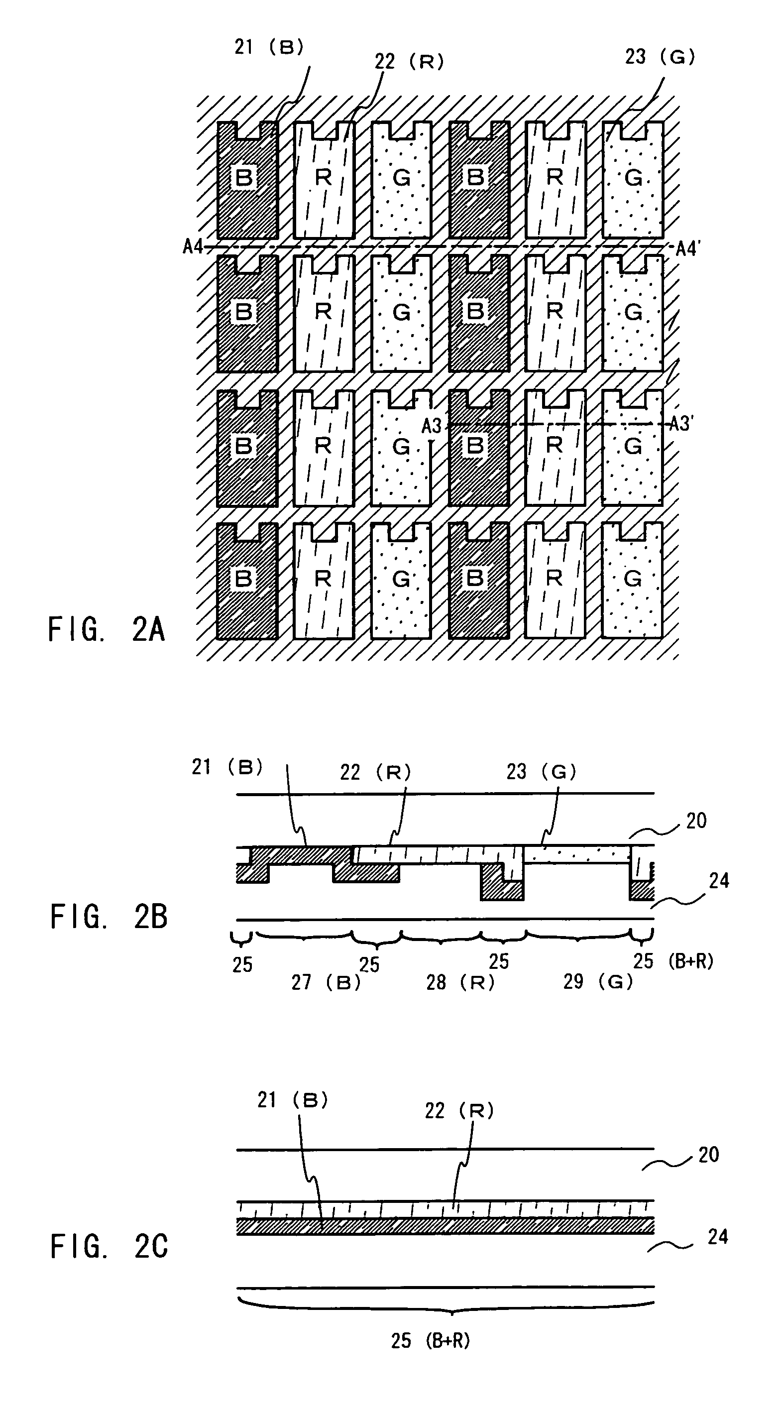 Electro-optical device with light shielding portion comprising laminated colored layers, electrical equipment having the same, portable telephone having the same
