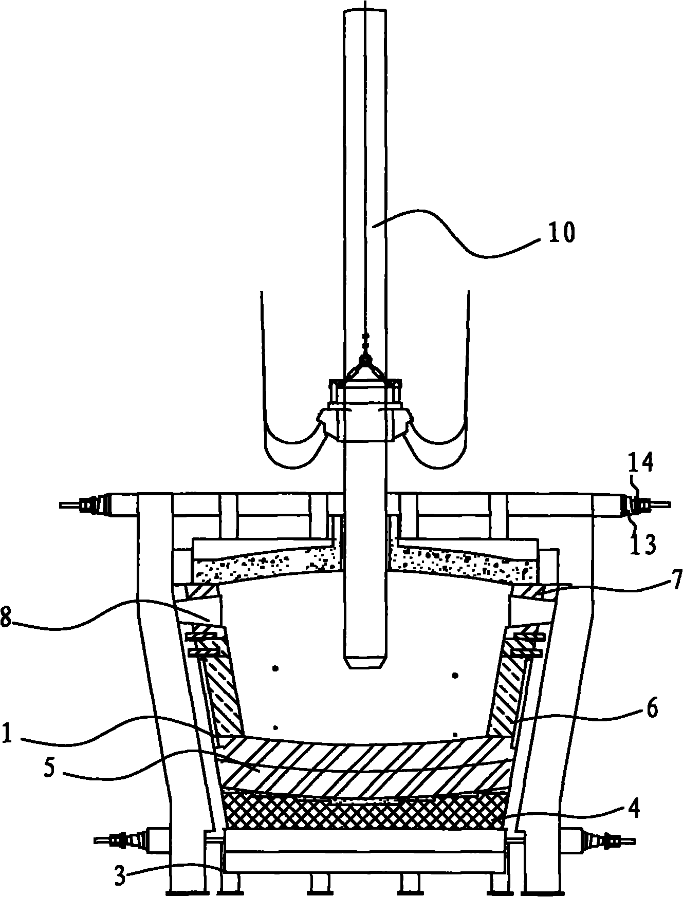 Furnace body of electric furnace