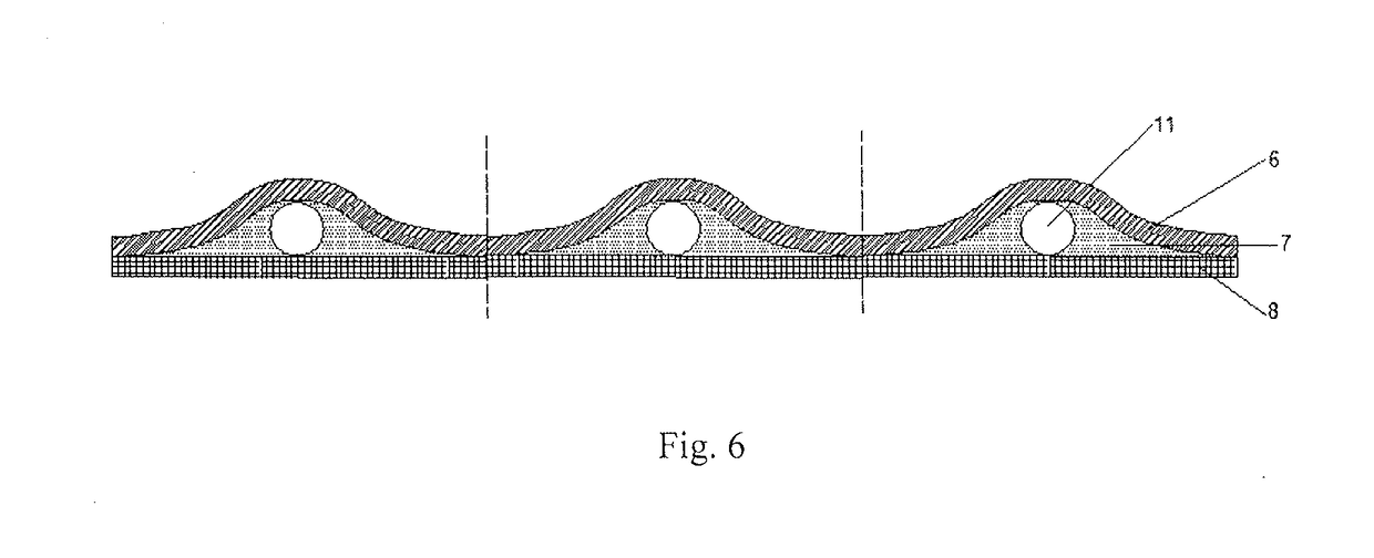 Composite material packaged fiber grating sensor and manufacturing method thereof