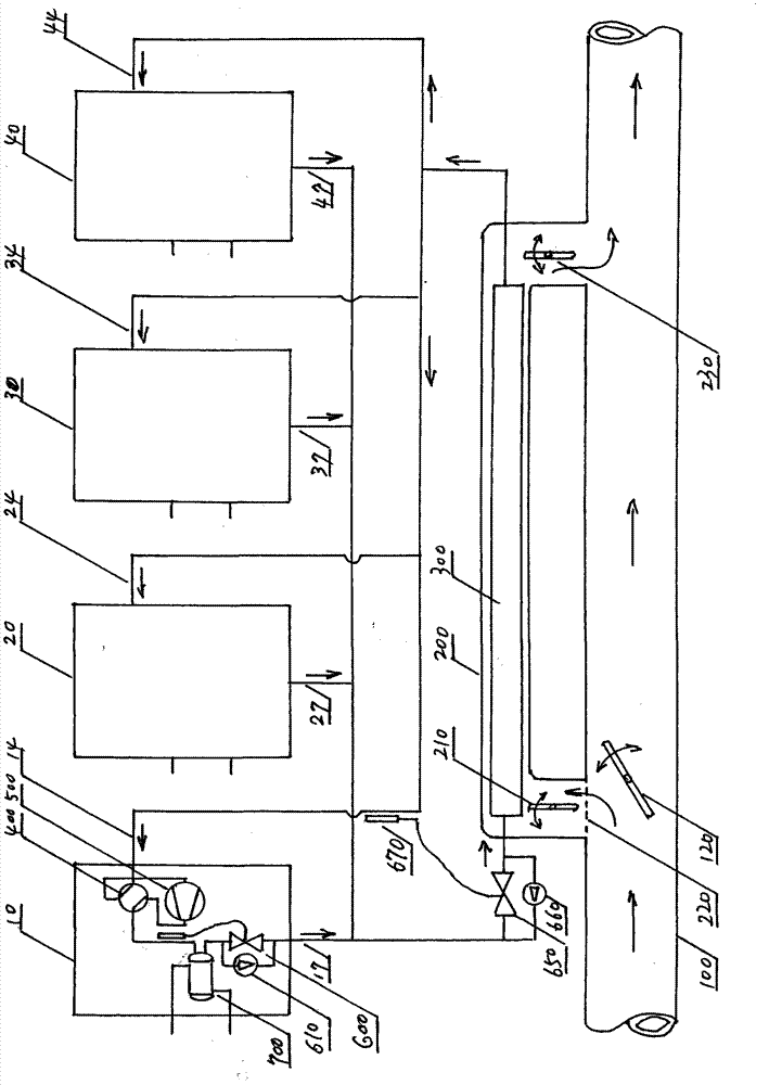 Direct-type sewage source heat pump device