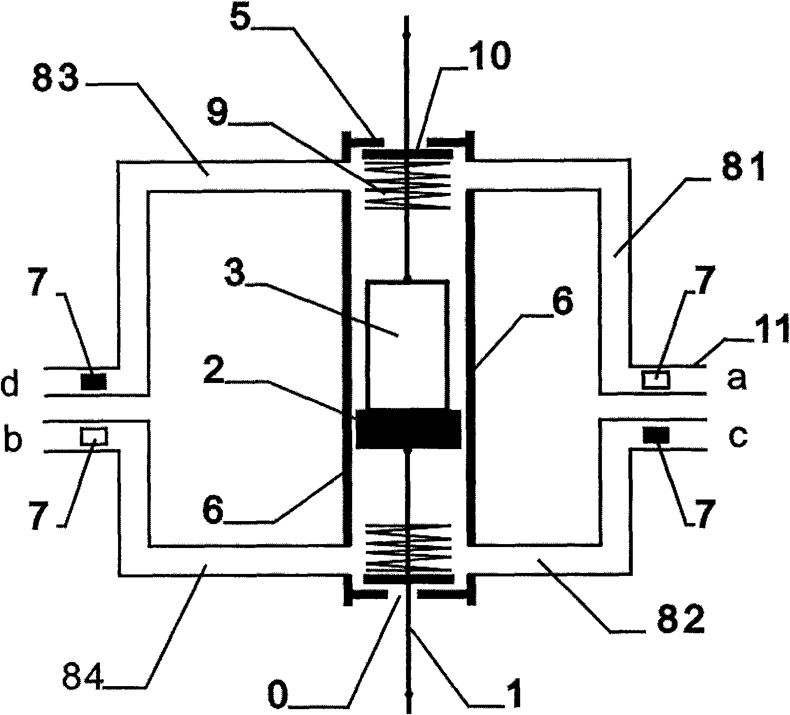 Liquid-floated pressure power energy output device