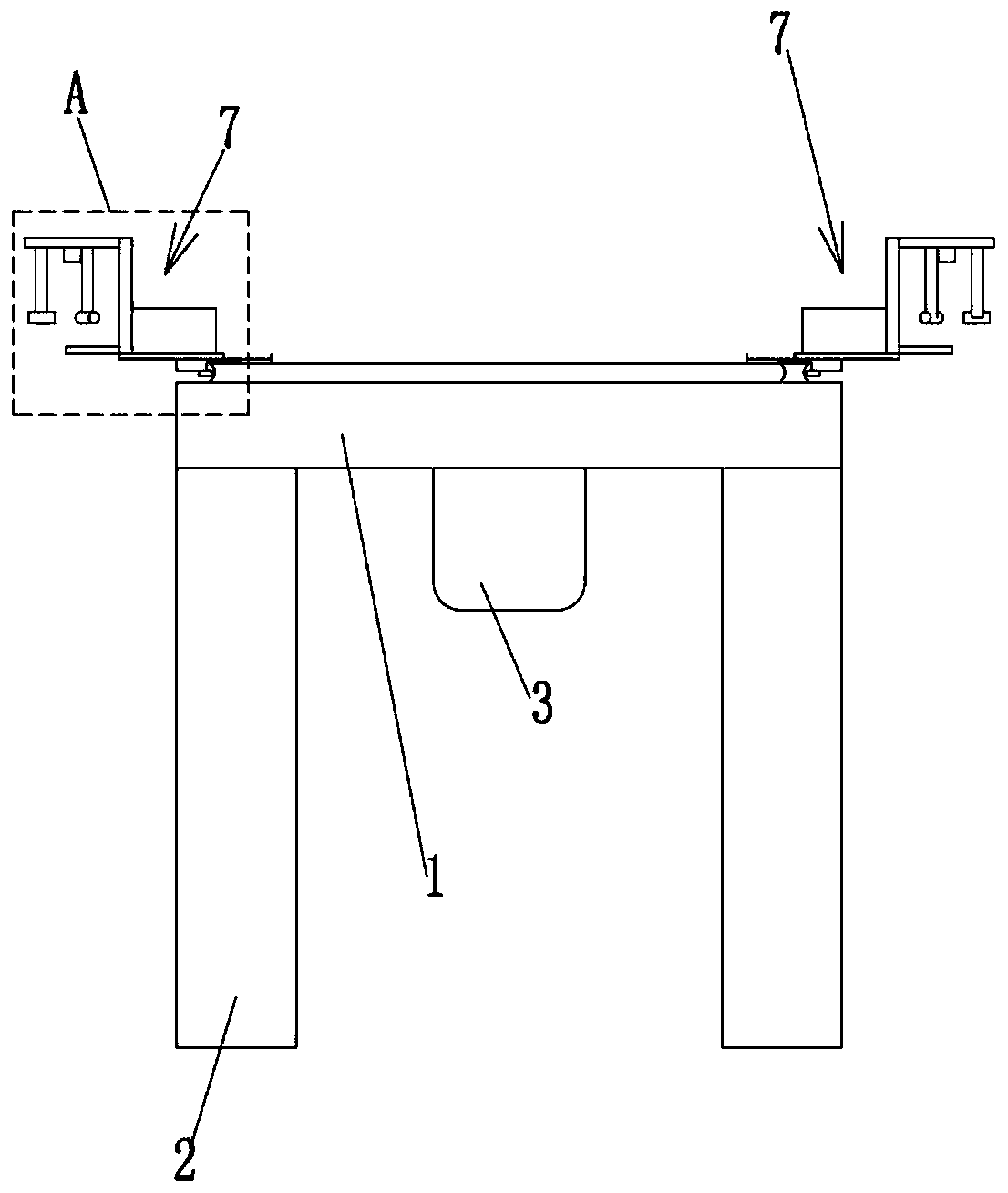 Track type automatic detecting device for penicillin bottle light inspection machine