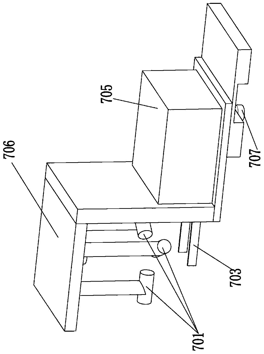 Track type automatic detecting device for penicillin bottle light inspection machine