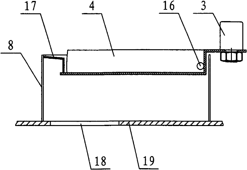 Method and device for preventing rat from entering case from discharge hole and feeding machine therewith